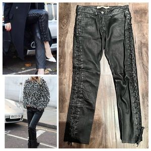 Isabel Marant x H&M Nappa Leather Laceup Pants